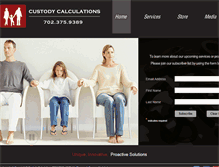 Tablet Screenshot of custodycalculations.com